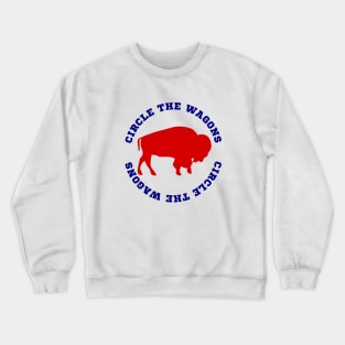 Buffalo Football Circle the Wagons Crewneck Sweatshirt